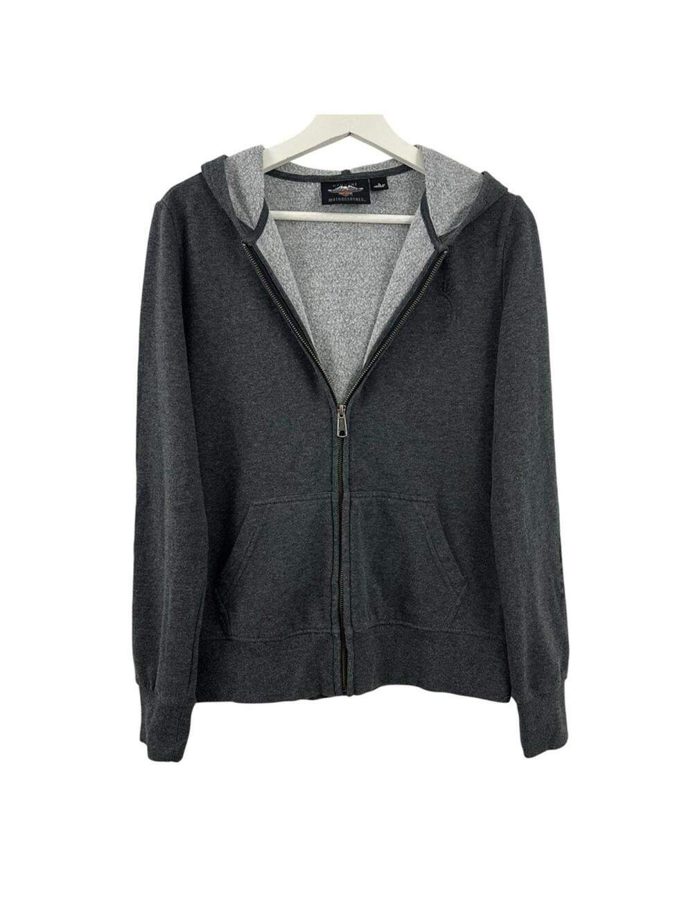 Harley Davidson Women’s Skull Grey Zip Up Jacket Size S
